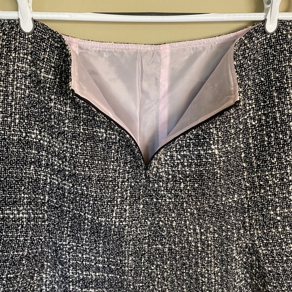 RW&CO. Black & White Bouclé Tweed Skirt - Picture 4 of 9